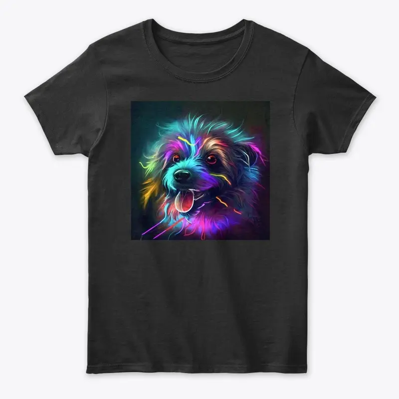 colorful dog 